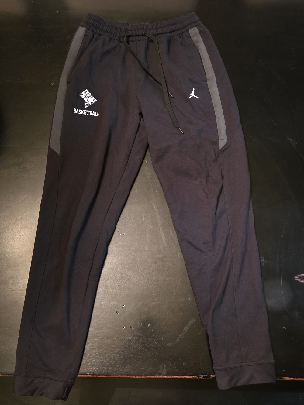 Georgetown Womens Basketball Jordan Black Joggers with Gray Accents